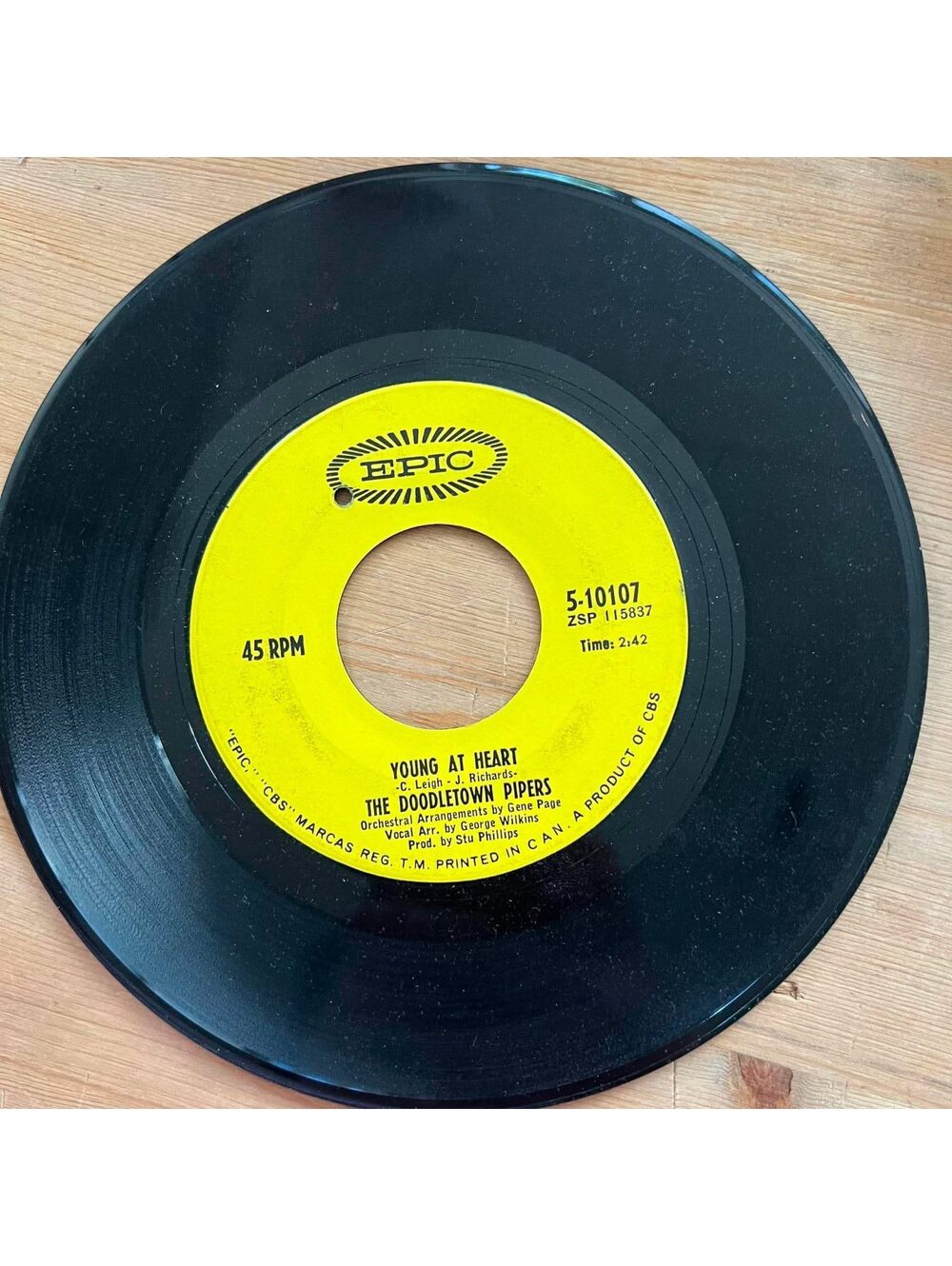 The Doodletown Pipers - Young at Heart/The Sound of Children 45rpm VG+ R08